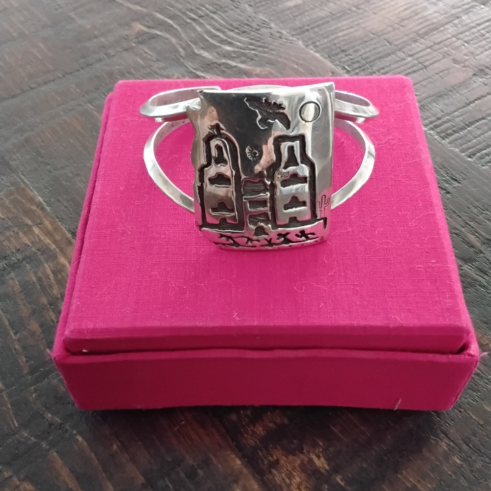 Silver Cityscape Bracelet - image 1